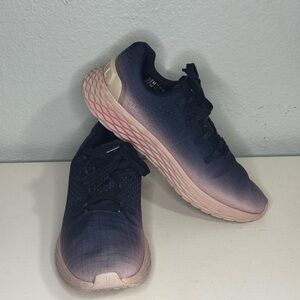 NOBULL Allday Navy and Pink Ombre Gradient Ripstop Runner Sneakers